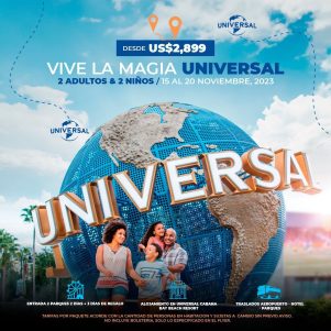 Vive la Magia Universal con 2 Niños